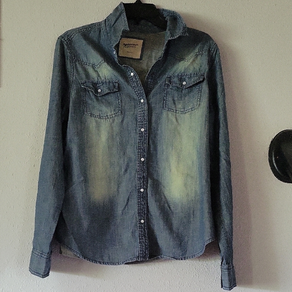 Arizona Jean Company Blue Denim Shirt